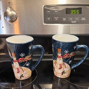 Charming Snowman Holiday Mugs